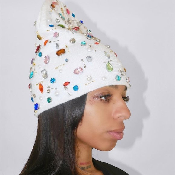Rhinestone Beanie - Picture 1 of 4